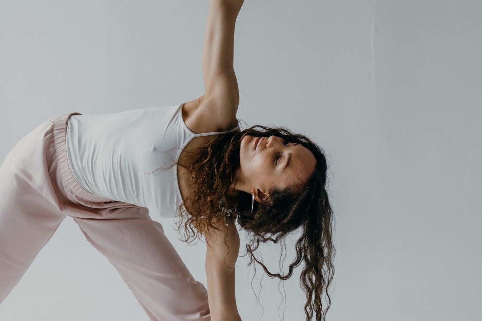 lady doing yoga